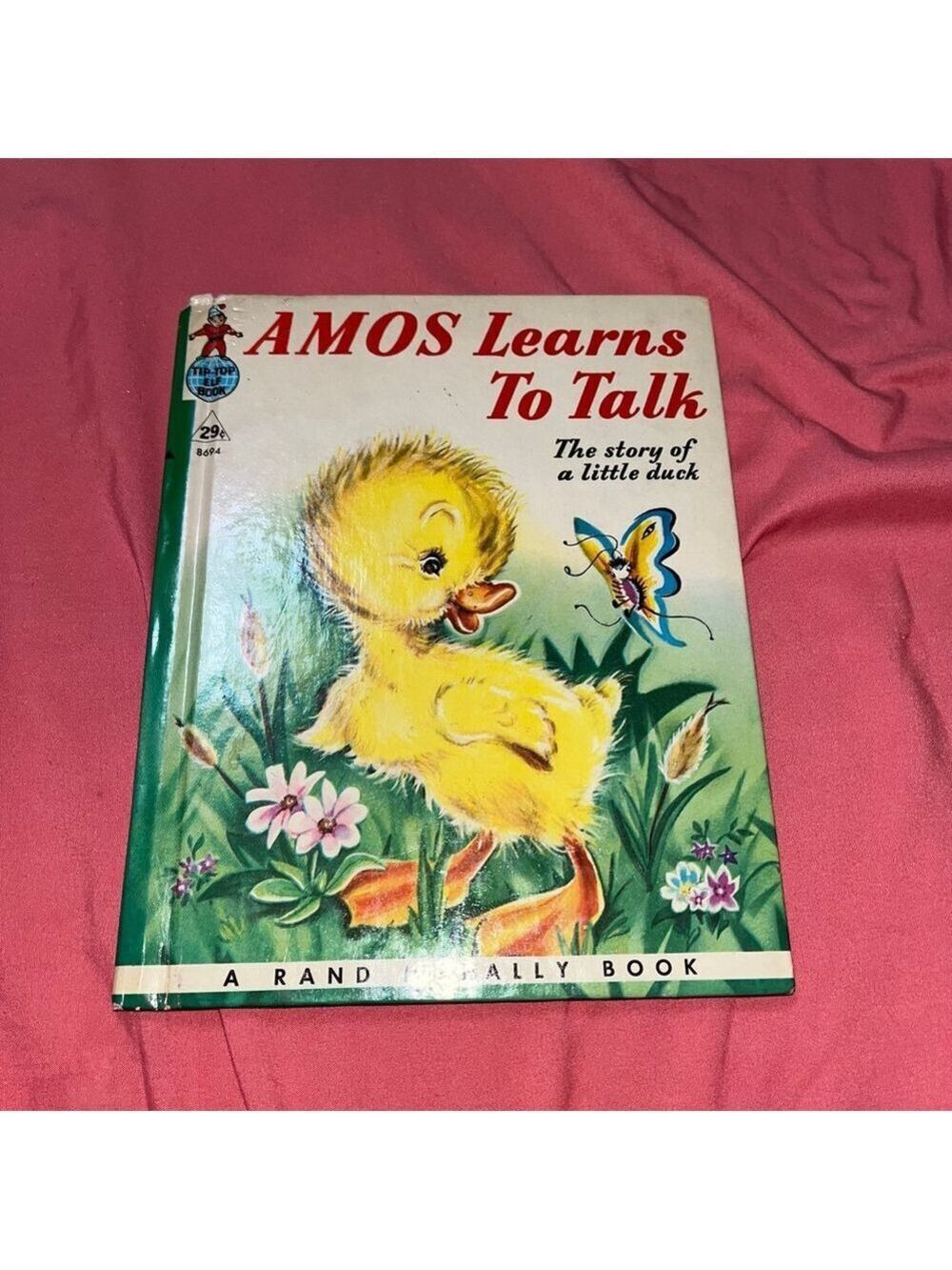 Amos Learns To Talk Bianca Bradbury 1950 Vintage classic children’s book duck